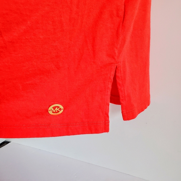 MICHAEL MICHAEL KORS Red Ruffle Sleeve Tee M - Picture 6 of 8